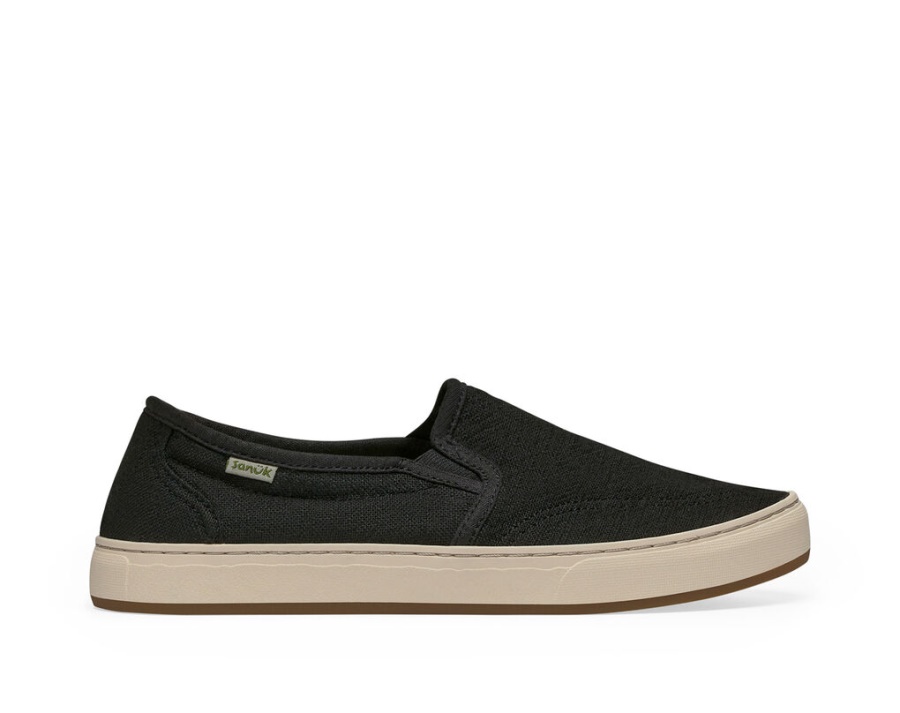 sanuk_avery_hemp_washed_black.jpg Sanuk Avery Hemp Washed Black - Image 1