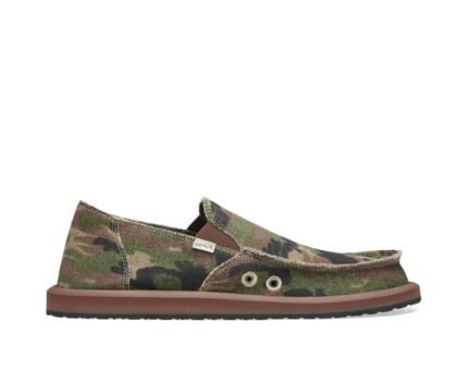 Sanuk Sidewalk Surfer Camo Woodland Camo