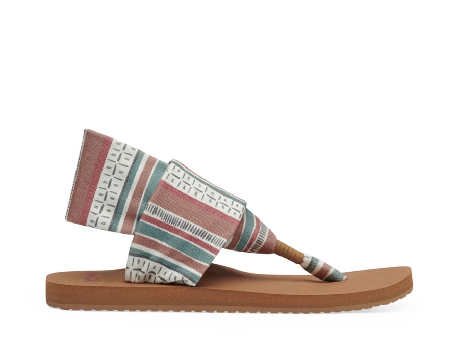 sanuk_sling_st_dash_and_stripe_multi.jpg Sanuk Sling St Dash And Stripe Multi - Image 1